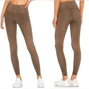 Varley Leggings Womens Alligator Workout Gym Stretch Ankle Size Small